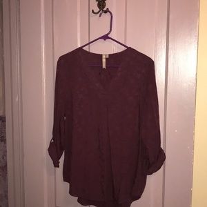 Tone on tone blouse